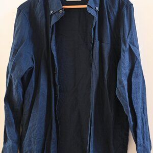 Everlane linen navy M shirt